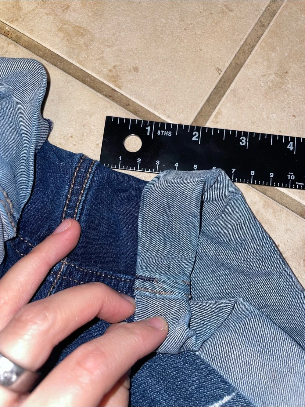 Justice Dark Blue Denim Shorts